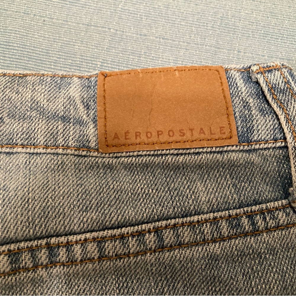 NWOT Aeropostale Women’s Blue Jean Distressed Mini Skirt Size 00 - Picture 6 of 6